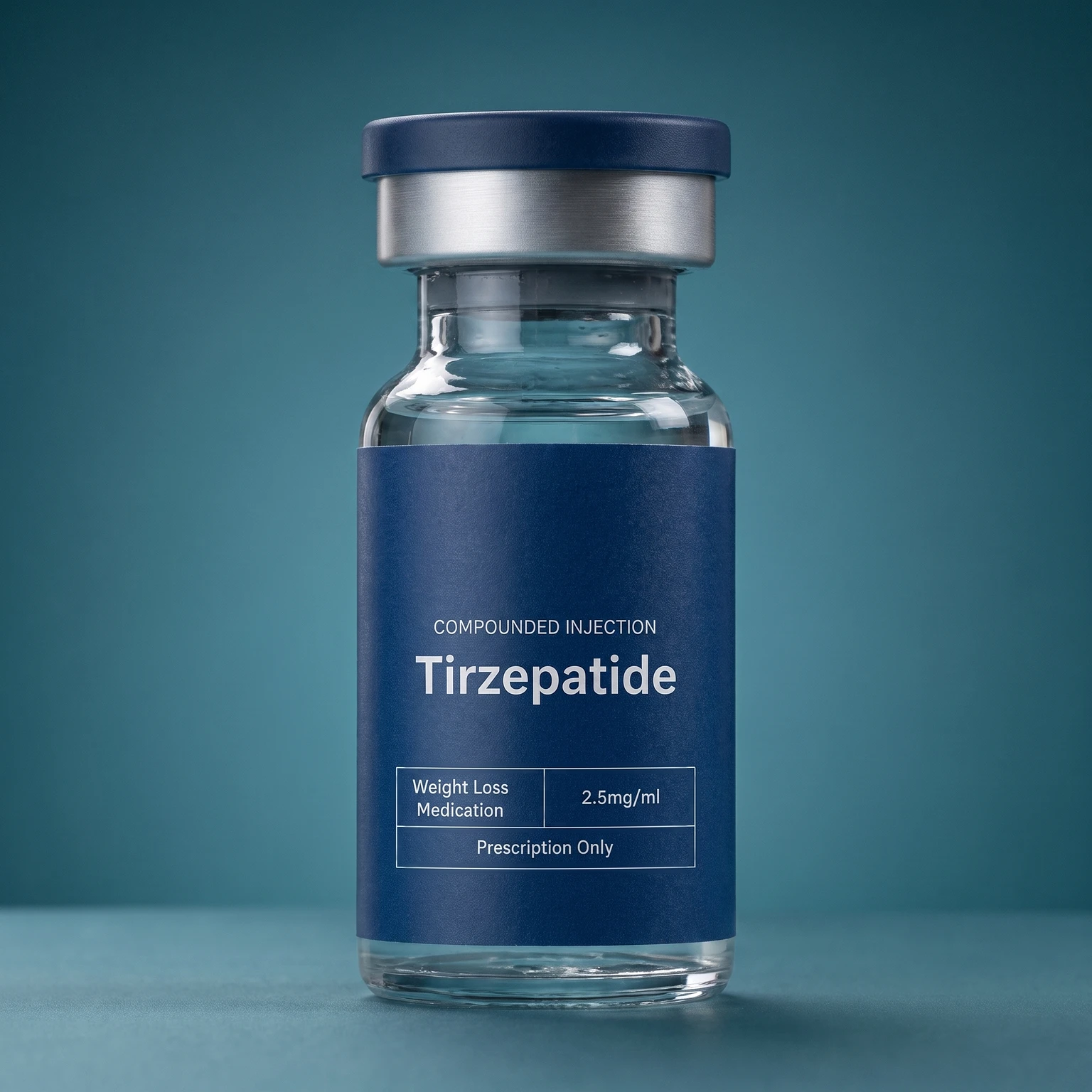 Trimi compounded tirzepatide injection vial