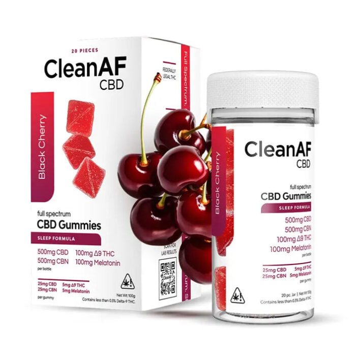 CleanAF CBD and THC product range