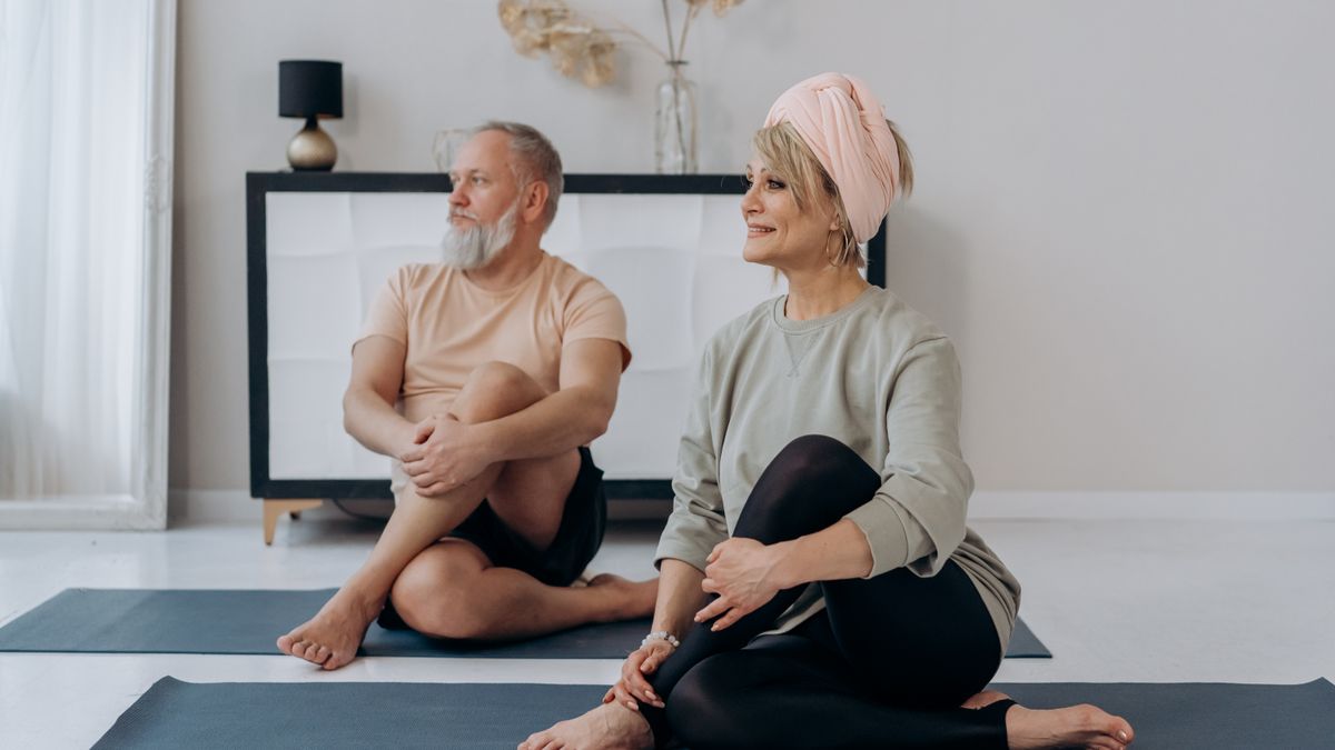 Older couple staying active together, supporting sexual health at every age