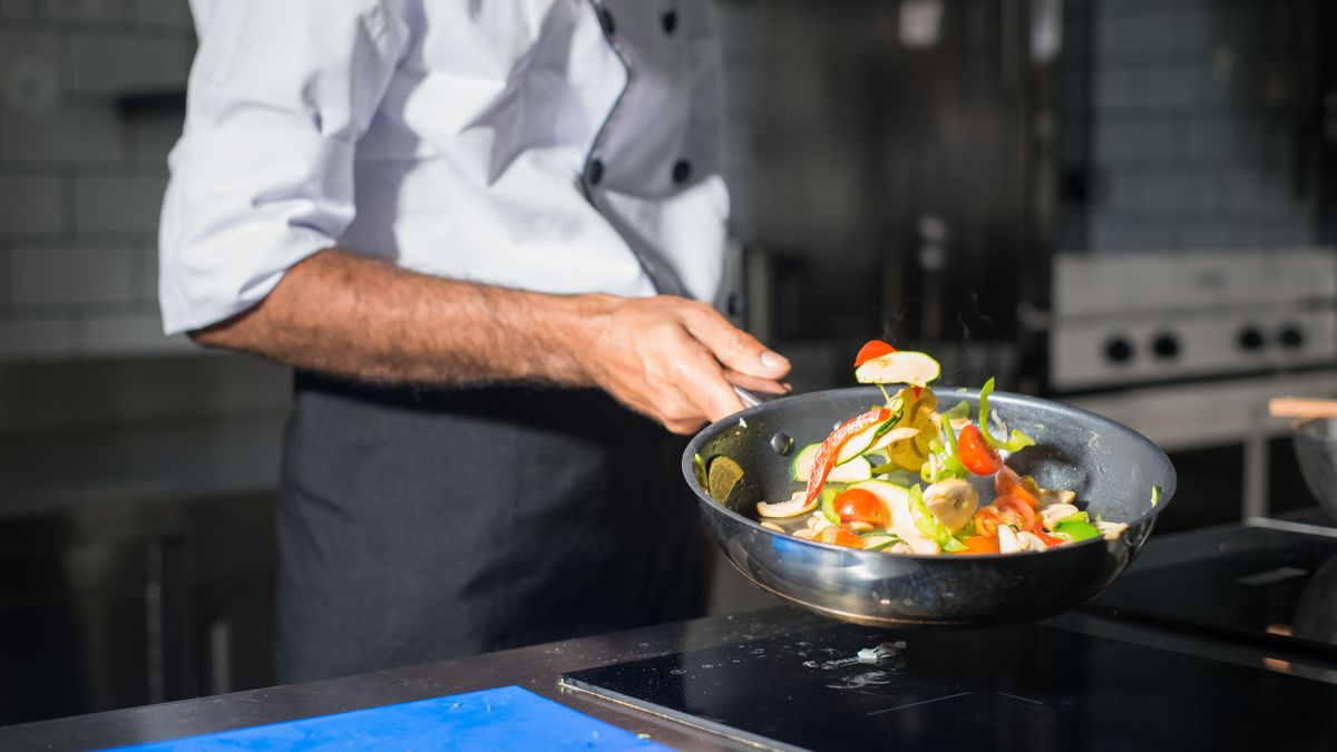 Cooking fresh vegetables at home to reduce sodium intake